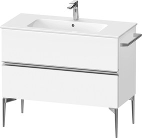 Duravit Sivida dulap 101x47.7x59.1 cm sub chiuveta pe perete alb-crom SV4645010180000