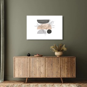 Tablou - Linie de artă flori N⁰2 (90x60 cm)