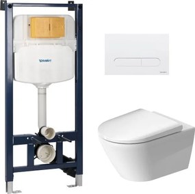 Set set Vas+capac soft close Duravit D-Neo 45770900A1, cadru încastrat Duravit DuraSystem WD102900000, WD5009011000