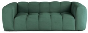 Canapea verde cu tapițerie din catifea 225 cm Cube – Bonami Selection