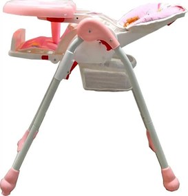 Scaun de masa pentru copii si bebe Baby Care™ CC reglabil in 3 trepte, Pliabil, Centura de siguranta, Sezut comfortabil, Masuta detasabila, Pozitie
