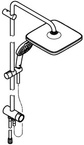 GROHE 266982431 - Sistem de duș VITALIO COMFORT 250 390 mm, negru