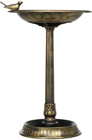 Outsunny Baie pentru păsări, furajer pentru Păsări ghiveci 2 în 1 dim. Ø 50 x 72H cm polipropilenă Bronz Antic | Aosom Romania