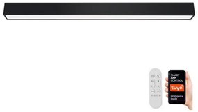 Plafonieră LED dimabilă Immax NEO 07256L LUNGO LED/38W/230V Wi-Fi Tuya negru + telecomandă