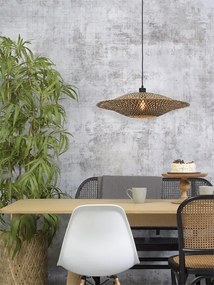 Lustra suspendata din bambus Bali orizontal M, 60cm