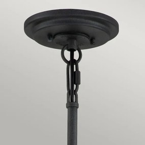 Quintiesse QN-SILAS-6P-DZ - Candelabru SILAS pe tijă, 6xE27/60W/230V, negru/auriu