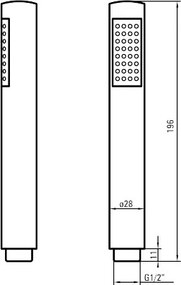 Cynia dispersor de dus Crom rotund NOR_051S