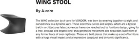 Taburete de exterior / interior design modern premium WING STOOL 53036 Vondom
