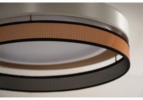 Duolla- Plafonieră LED ROLLER DUO SHINY LED/24W/230V d. 45 cm alb/cupru