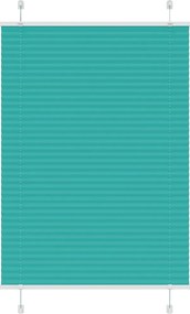 vidaXL Jaluzea plisată verde petrol 95x100 cm Lățime țesătură 94,4cm