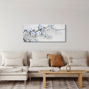 Tablou cu flori albastre (120x50 cm)