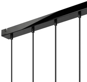 Candelabru pe cablu SIMON 5xE27/60W/230V negru