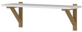 Poliță 65 cm Nickole (alb + Stejar pietros). 1053090