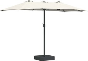 vidaXL Parasol de Grădină Nisip și Antracit 385 x 209 x 244 cm