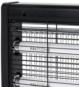 Brilagi - Capcană electrică pentru insecte 2 x UV / 10 W / 230 V, 60 m², neagră