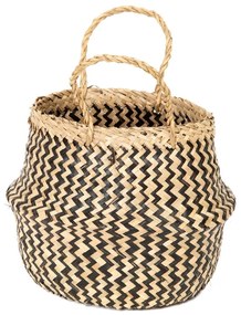 Coş depozitare din iarbă de mare Compactor Zic Zac, ⌀ 27 cm