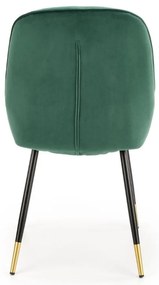 Scaun de bucaterie Beline, verde/negru