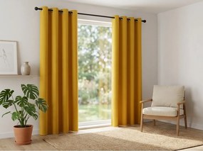 Draperie galbena OXFORD 140x250 cm Agatat: Inele metalice