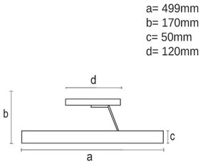 Lustră LED dimabilă aplicată LED/72W/230V 3000-6500K auriu + telecomandă