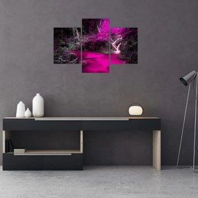 Tablou - Pădure roz (90x60 cm)