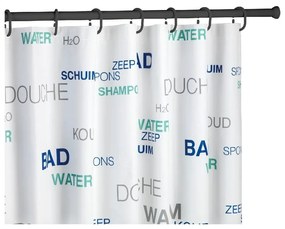 Bară telescopică pentru perdea de duș Wenko, lungime 110 - 185 cm, negru