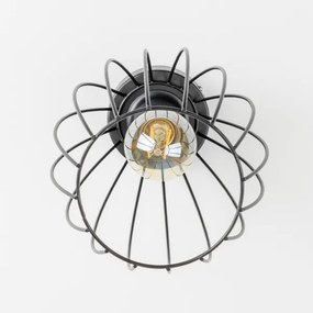 Plafonieră LED 1xE27/6,5W/230V neagră