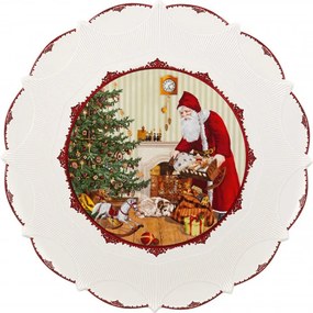 Platou mare cu motiv de Crăciun, diametru 42 cm, colecția Toy's Fantasy - Villeroy & Boch