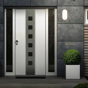 Brilo - Aplică de exterior LED cu senzor de mișcare RUCH LED/12W/230V IP65 alb