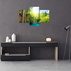 Tablou - cascadele în djunglă (90x60 cm)