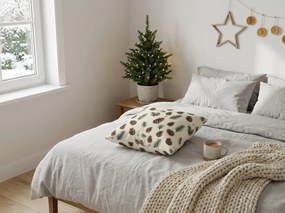 Fata de perna din bumbac PINE CONES 45x45 cm, colorat