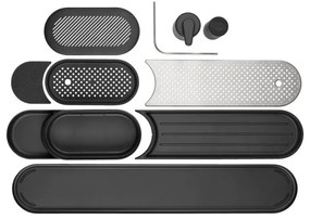 Organizator chiuveta Brabantia SinkStyle Set 1008496, 4 piese, Finisaj mineral, Rezistent la coroziune, Gri