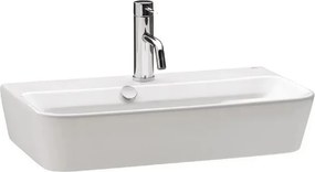 Lavoar pe blat Gala Emma Square dreptunghiular alb lucios 60 cm