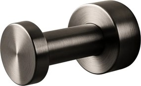 Cuier simplu rotund Balneo Qube Gun Metal mat