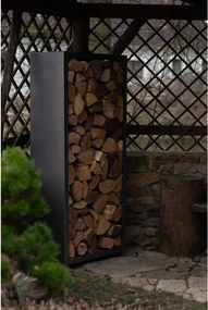 Magazie de lemne Stora pentru grădină 180 x 90 x 40 cm, corten CORGARDEN 1034