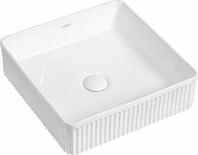 Mexen Grovo chiuvetă frezată de blat 41 x 41 cm, albă - 22304100