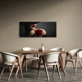 Tablou - Femeia cu flori (120x50 cm)