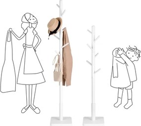 Cuier de podea LINEA, alb