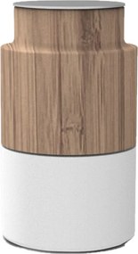 Rasnita pentru sare sau piper Trebonn Woody 1924201, Mecanism ceramic, Bambus, Alb