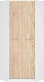 Dulap NEPO PLUS, stejar sonoma/alb, PAL, 80x80x197 cm