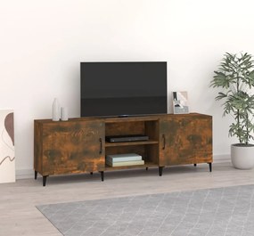 vidaXL Comodă TV, stejar fumuriu, 150x30x50 cm, lemn compozit
