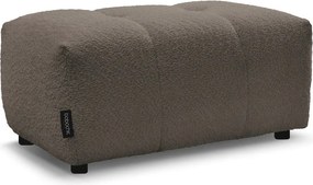 Taburet maro cu tapițerie din țesătură bouclé Roxelane – Bobochic Paris