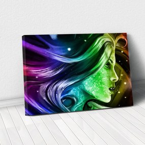 Tablou Canvas - Rainbow girl 70 x 110 cm