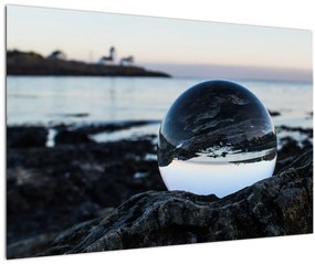 Tablou - Bile de sticlă pe piatră (90x60 cm)