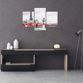 Tablou îndrăgostiții în Paris (90x60 cm)