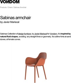 Set de 4 Scaune moderne cu brate de exterior / interior design premium SABINAS ARMCHAIR 45012 Vondom