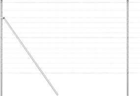 vidaXL Stâlp de gard. Galvanizat 50 x 1,4 m Oțel