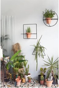 Suport de perete pentru ghivece Really Nice Things Square, negru