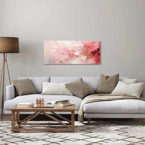 Tablou - Abstract roz (120x50 cm)