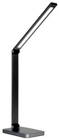 Lampă de masă Platinet 10 W, încărcare wireless + USB, negru