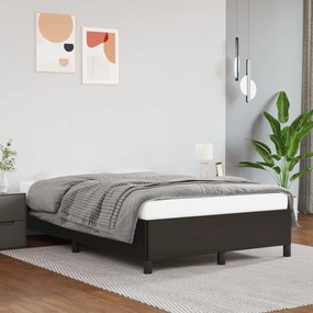 347239 vidaXL Cadru de pat, negru, 120x200 cm, piele ecologică